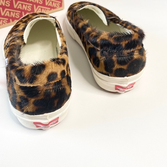new Vans ☻︎ Calf Hair Slip On Sneaker ☻︎ Leopard - Picture 10 of 15